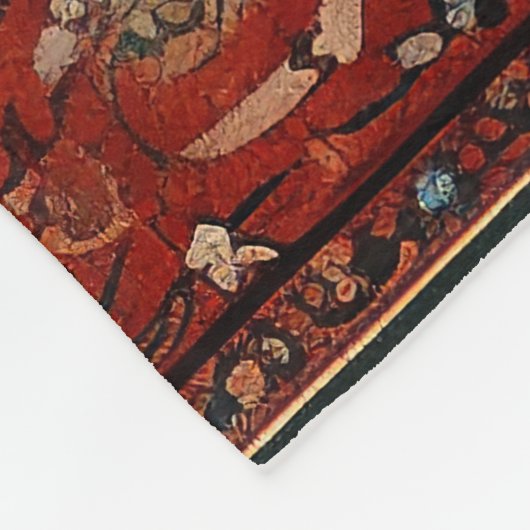 Oriental Persian Carpet Snowflake Fleecedecke (Ecke)