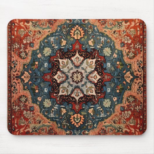 Oriental Persian Carpet Snowflake Mousepad (Vorne)