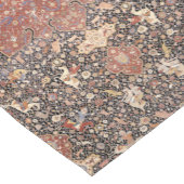 Oriental Persian Hunting Rug Print Pattern Fabric Kurzer Tischläufer (Ecke)