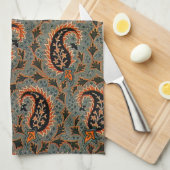 Oriental Persian Paisley Carpet Geschirrtuch (Viertel Falte)