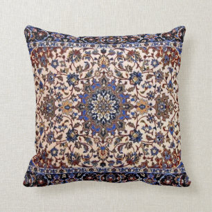 Oriental Persian Türkischer Blaue Teppich Kissen