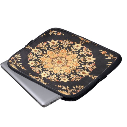 Oriental Persian Türkischer Rudelteppich Laptopschutzhülle (Vorne Knopf)