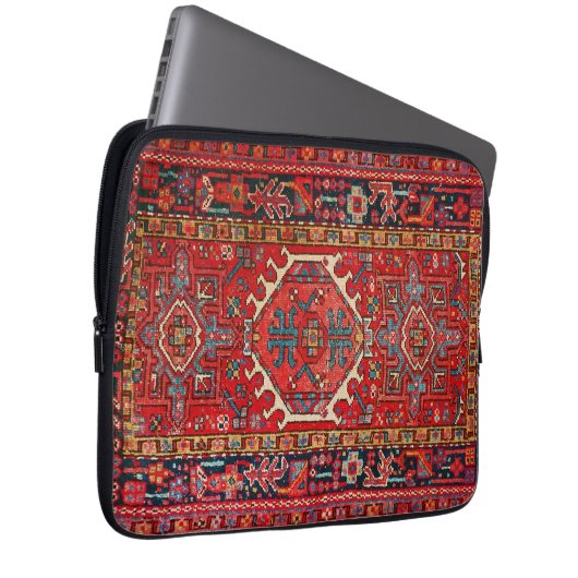 Oriental Persian Türkischer Rudelteppich Laptopschutzhülle (Vorne Rechts)