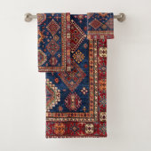 Oriental Persian Turkish Rug Pattern Badhandtuch Set (Insitu)