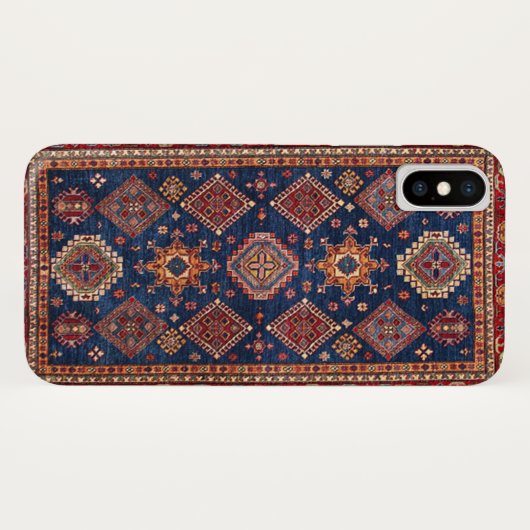 Oriental Persian Turkish Rug Pattern Case-Mate iPhone Hülle (Rückseite (Horizontal))