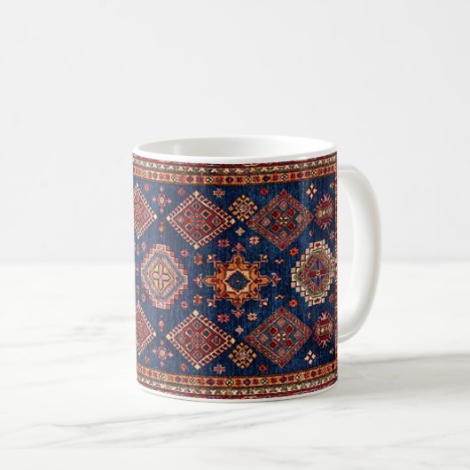 Oriental Persian Turkish Rug Pattern Kaffeetasse (VorderseiteRechts)