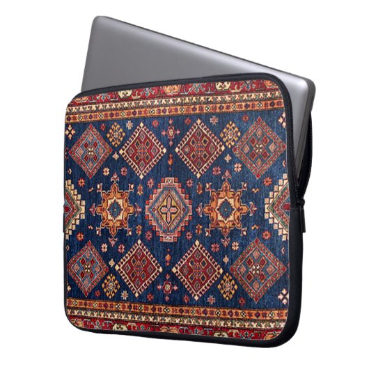Oriental Persian Turkish Rug Pattern Laptopschutzhülle (Vorderseite Links)