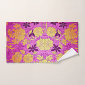 ORIENTAL Pink Golden Pattern - Badetuch Set (Handtuch)