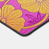 ORIENTAL Pink Golden Pattern - Desktop, Mouse Pad Schreibtischunterlage (Ecke)