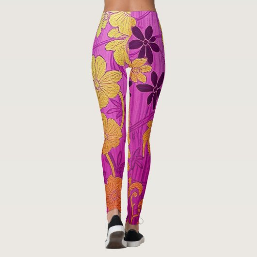 ORIENTAL Pink Golden Pattern - Leggings (Rückseite)