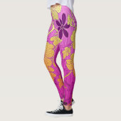 ORIENTAL Pink Golden Pattern - Leggings (Links)