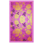 ORIENTAL Pink Golden Pattern - Tableclout Tischdecke (Vorderseite)
