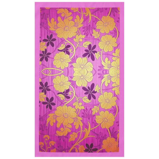 ORIENTAL Pink Golden Pattern - Tableclout Tischdecke (Vorderseite)