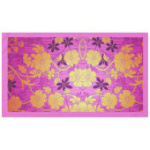 ORIENTAL Pink Golden Pattern - Tableclout Tischdecke (Vorderseite (Horizontal))