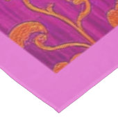 ORIENTAL Pink Golden Pattern - Tableclout Tischdecke (Schrägansicht)