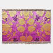ORIENTAL Pink Golden Pattern - Throw Blanken Decke (Vorderseite)