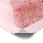 Oriental Pink Lily Poster (Ecke)