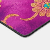 ORIENTAL Pink Türkis - Desktop, Maus Pad Schreibtischunterlage (Ecke)