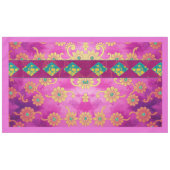 ORIENTAL Pink Türkis Floral - Tablette Tischdecke (Vorderseite (Horizontal))