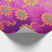ORIENTAL Pink Türkis - Wrapping Paper Geschenkpapier (Ecke)