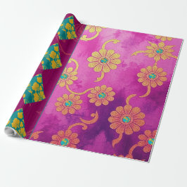 ORIENTAL Pink Türkis - Wrapping Paper Geschenkpapier
