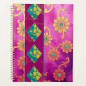 ORIENTAL Pink Türkise Floral - Notebook, Planer (Vorderseite)