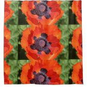 Oriental Poppy Blume Duschvorhang (Vorderseite)
