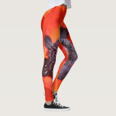 Oriental Poppy Blume Leggings (Rechts)
