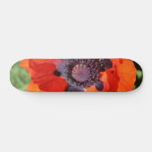 Oriental Poppy Blume Skateboard (Horizontal)