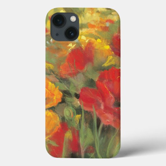 Oriental Poppy Field Case-Mate iPhone Hülle (Rückseite)