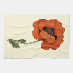 Oriental Poppy Kitchen Geschirrtuch