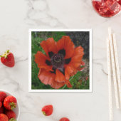 Oriental poppy   serviette (Beispiel)