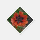 Oriental poppy   serviette (Ecke)