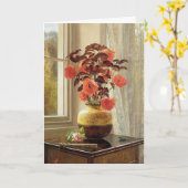 Oriental Poppy und Coleus | Jessica Hayllar Karte (Gelbe Blume)