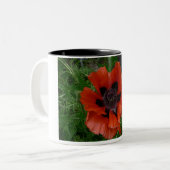 Oriental poppy    zweifarbige tasse (Vorderseite Links)