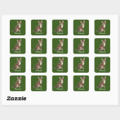 Oriental Quadratischer Aufkleber (Blatt)