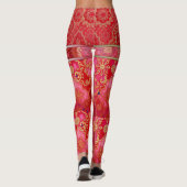 ORIENTAL Red Golden Pattern - Leggings (Rückseite)
