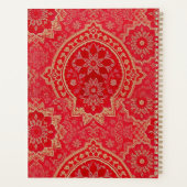 ORIENTAL Red Golden Pattern - Notebook, Planer (Rückseite)