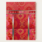 ORIENTAL Red Golden Pattern - Notebook, Planer (Rückseite)