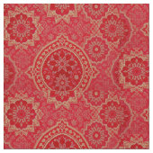 ORIENTAL Red Golden Pattern - Stoff (Nahaufnahme)