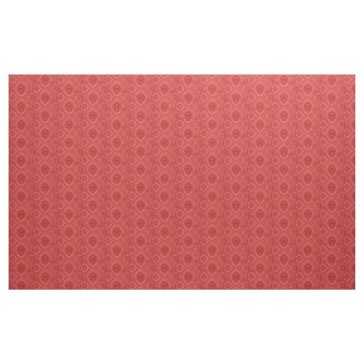 ORIENTAL Red Golden Pattern - Stoff (Yard (91,4 cm))