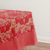 ORIENTAL Red Golden Pattern - Tableclout Tischdecke (Beispiel)