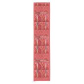 ORIENTAL Red Golden Pattern - Tableclover, Runner Kurzer Tischläufer (Vorderseite)