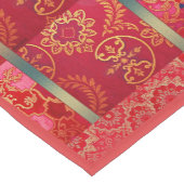 ORIENTAL Red Golden Pattern - Tableclover, Runner Kurzer Tischläufer (Ecke)