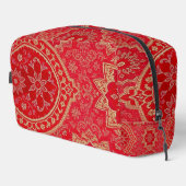 ORIENTAL Red Golden Pattern - Toilettenbeutel Waschbeutel (Rechte Ecke)
