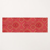 ORIENTAL Red Golden Pattern - Yoga Mat Yogamatte (Vorderseite (Horizontal))