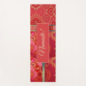 ORIENTAL Red Golden Pattern - Yoga Mat Yogamatte (Vorderseite)