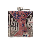 Oriental Red Tepet Rug Killim Flachmann (Rückseite)