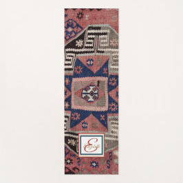 Oriental Red Tepet Rug Killim Yogamatte