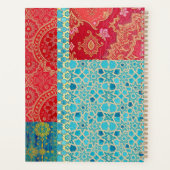 ORIENTAL Red Turquoise Pattern - Notebook, Planer (Rückseite)